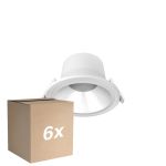 Fordelspakke 6x Noxion LED Downlight Apollo V2.0 6-12W 720-1500lm 60D - 830/840 CCT | 145mm - Udsnit 120mm